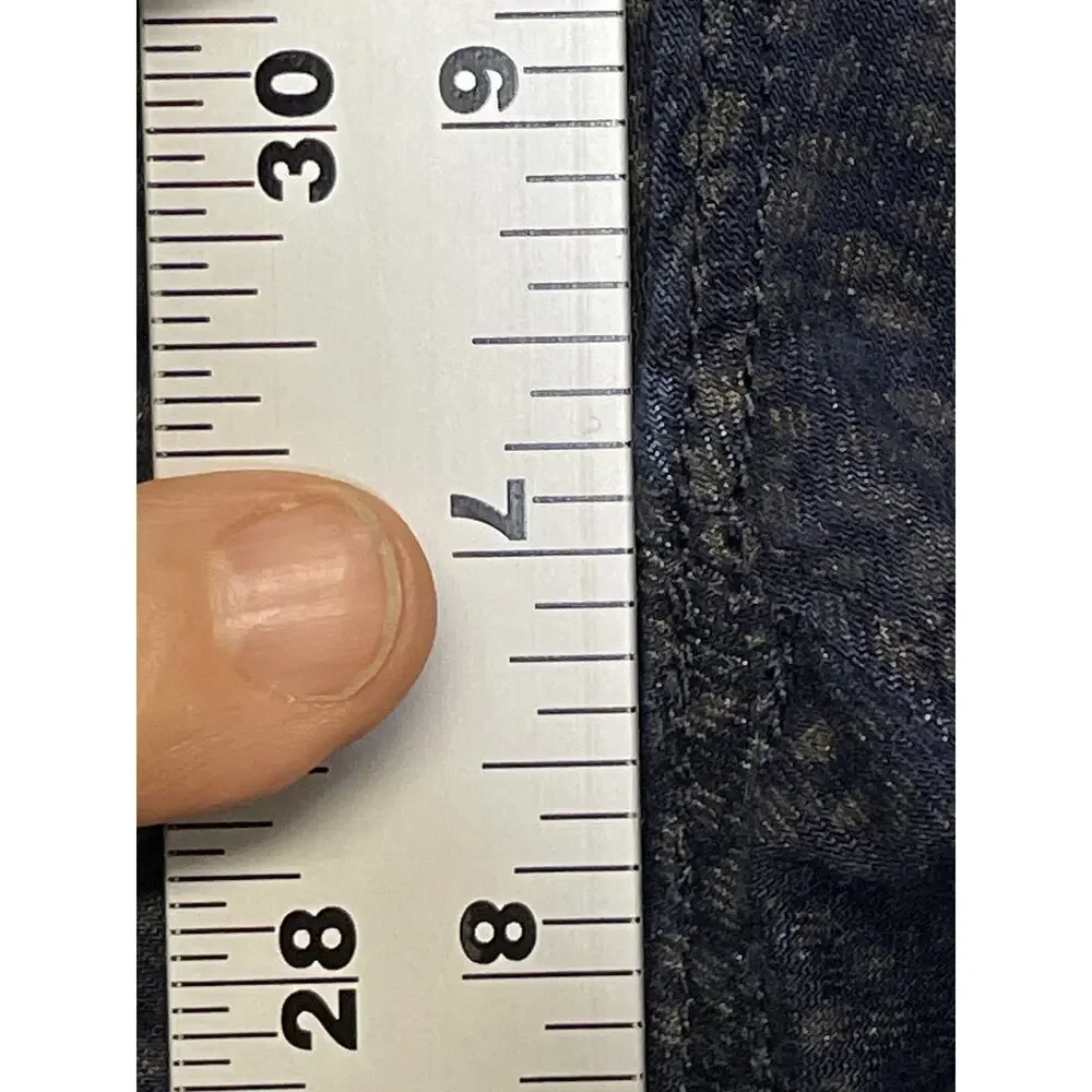 Ann Taylor Loft Jeans Womens 24 00 Blue Modern Skinny Animal Print Stretch Pants